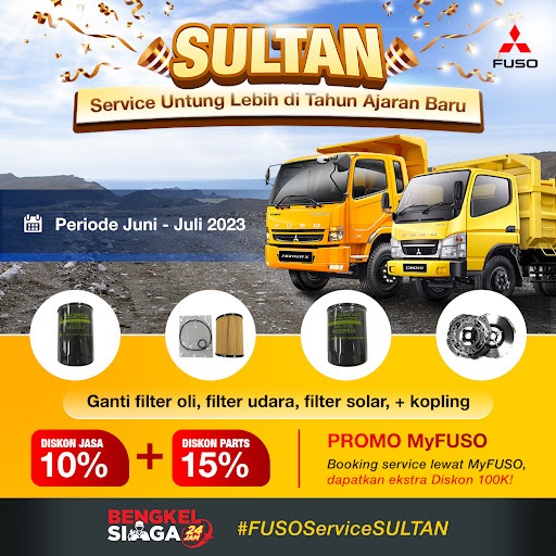 Jaga Kondisi Truk Tetap Prima Mitsubishi Fuso Hadirkan Promo SULTAN (Service Untung Lebih di Tahun Ajaran Baru)