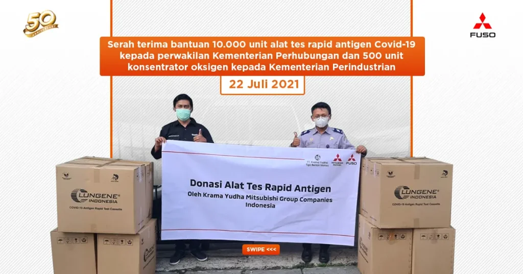 Mitsubishi Automotive Group Dukung Pemerintah Indonesia dalam Program Penanggulangan COVID-19